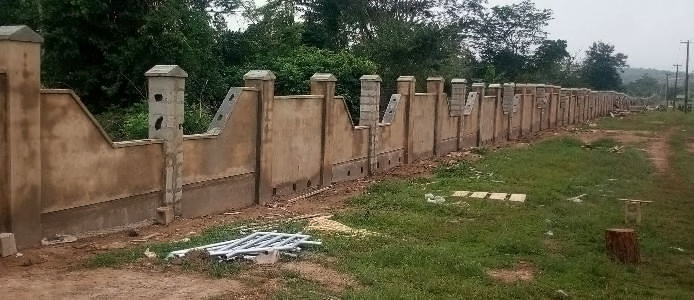 On going perimeter-fencing of the Institute