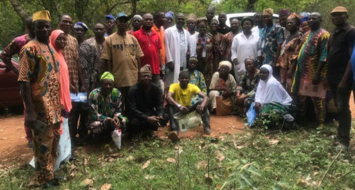 Group photograph with farmers