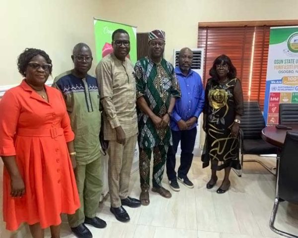 CRIN Representatives Visits Vice Chancellor, Osun State University